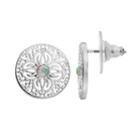 Lc Lauren Conrad Filigree Disc Stud Earrings, Women's, Silver