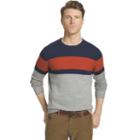 Men's Izod Fieldhouse Regular-fit Striped Crewneck Sweater, Size: Xxl, Med Red