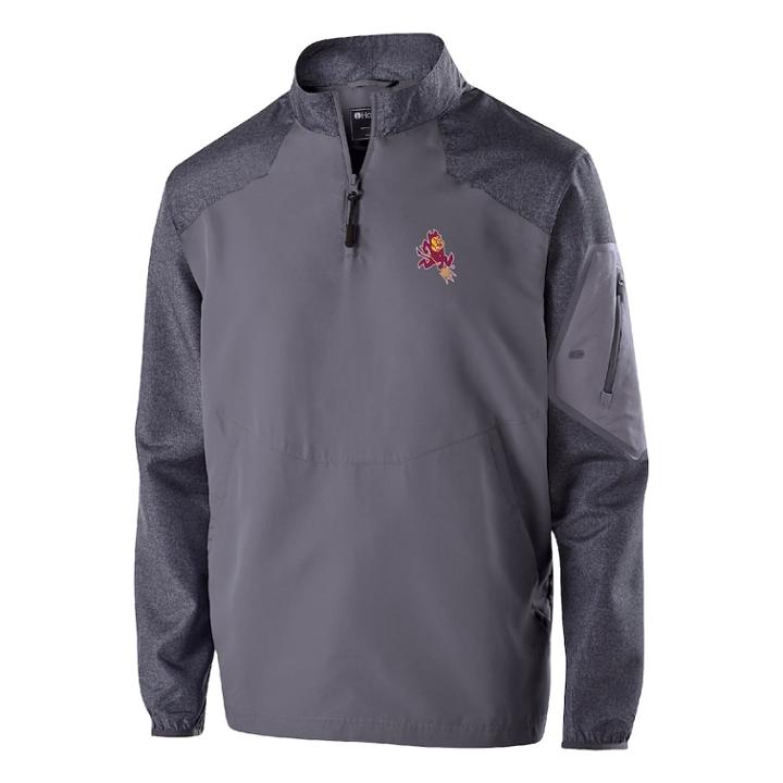 Men's Arizona State Sun Devils Raider Pullover Jacket, Size: Large, Grey Other