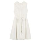 Girls 7-16 Iz Amy Byer Georgette Lace Yoke A-line Dress, Size: 12, White