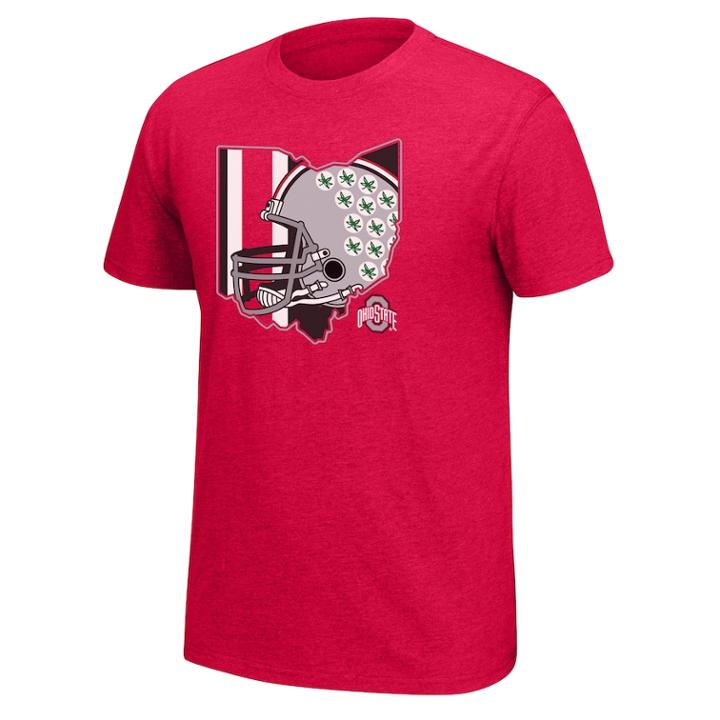 Men's Ohio State Buckeyes State Tee, Size: Medium, Brt Red