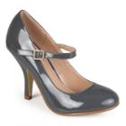 Journee Collection Leslie Women's High Heel Mary Janes, Girl's, Size: Medium (8.5), Grey