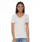 Women's Apt. 9&reg; Essential V-neck Tee, Size: Medium, White