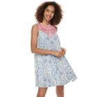 Women's Sonoma Goods For Life&trade; High Neck Swing Dress, Size: Xxl, Med Blue
