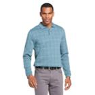 Men's Van Heusen Flex Classic-fit Windowpane Polo, Size: Xxl, Brt Blue