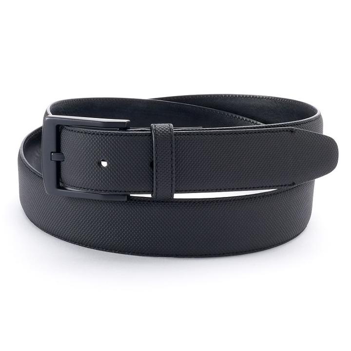 Apt. 9 Feather Edge Stitch Dress Belt - Men, Size: 38, Black