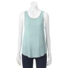 Juniors' Mudd&reg; Swing Muscle Tank, Teens, Size: Medium, Med Blue