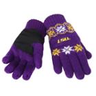 Adult Forever Collectibles Lsu Tigers Lodge Gloves, Multicolor