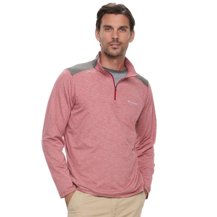Big & Tall Columbia Tryon Creek Classic-fit Quarter-zip Pullover, Men's, Size: 2xb, Dark Red