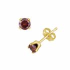 14k Gold 1/4-ct. T.w. Red Diamond Stud Earrings, Women's