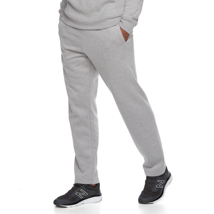 Men's Tek Gear&reg; Ultra Soft Fleece Pants, Size: Large, Light Grey