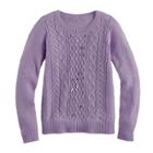 Girls 7-16 & Plus Size Pink Republic Embellished Cable Knit Sweater, Size: Medium, Brt Purple