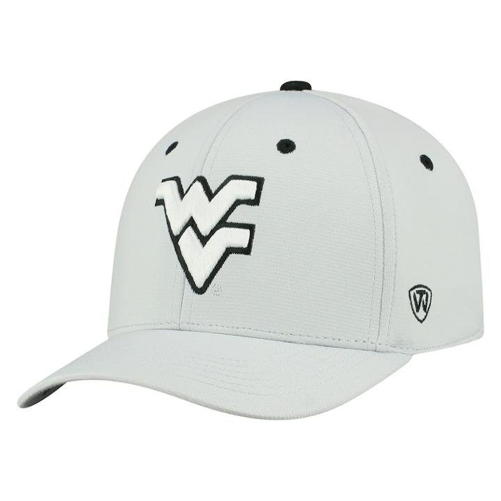 Adult Top Of The World West Virginia Mountaineers High Power Cap, Men's, Light Grey