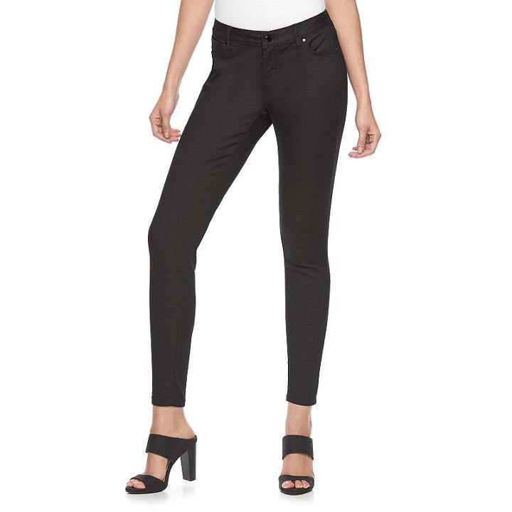 Women's Jennifer Lopez Black Skinny Jeans, Size: 10 Avg/reg