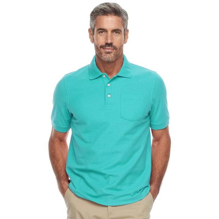 Men's Croft & Barrow&reg; Polo, Size: Xl, Turquoise/blue (turq/aqua)