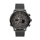 Citizen Eco-drive Men's Navihawk A-t Stainless Steel Chronograph Watch, Black
