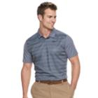 Men's Nike Dry Essential Regular-fit Striped Golf Polo, Size: Xl, Grey (charcoal)