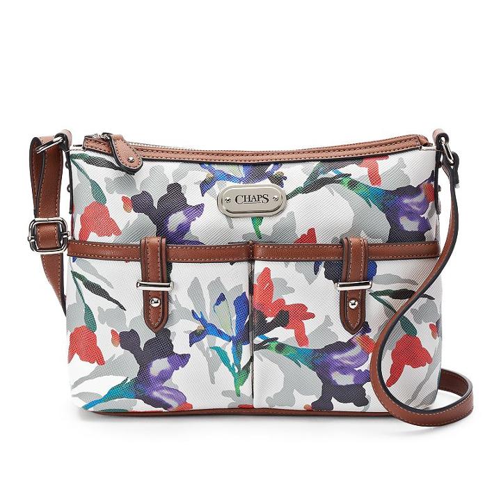 Chaps Carlene Crossbody Bag, Women's, Iris Floral