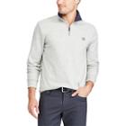 Big & Tall Chaps Regular-fit Quarter-zip Pullover, Men's, Size: Xxl Tall, Light Grey