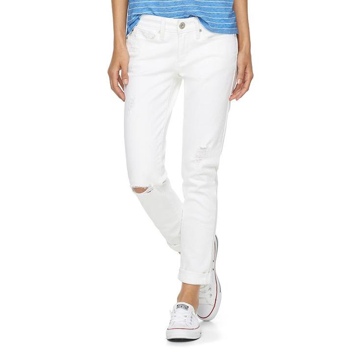 Juniors' Denizen From Levi's Boyfriend Jeans, Girl's, Size: 7, White