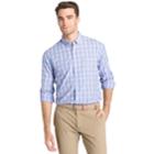 Men's Izod Coolfx Classic-fit Tattersall Plaid Moisture-wicking Button-down Shirt, Size: Xl, Blue