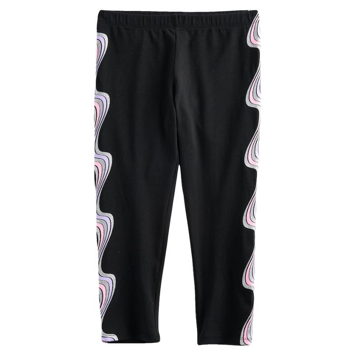 Plus Size Girls 7-16 So&reg; Core Capri Leggings, Size: 18 1/2, Black