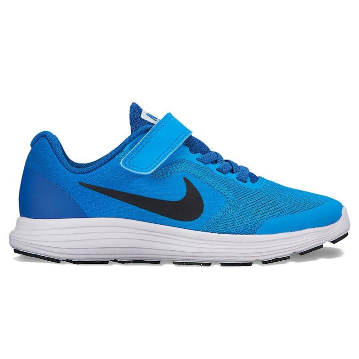 Nike Revolution 3 Pre-school Boys' Running Shoes, Size: 2, Dark Blue