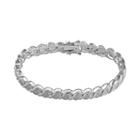 Sterling Silver 1/2-ct. T.w. Diamond Bracelet, Women's, Size: 7.5, White