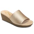 A2 By Aerosoles Sunflower Women's Wedge Sandals, Size: Medium (8), Gold