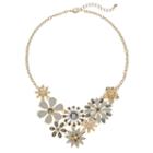 Apt. 9&reg; Flower Bib Necklace, Women's, Ovrfl Oth