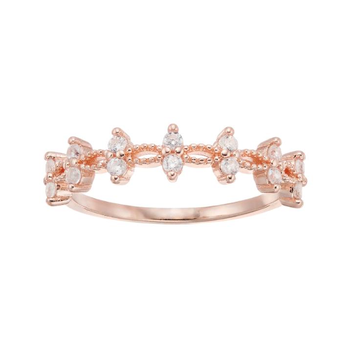 Lc Lauren Conrad Cubic Zirconia Marquise Ring, Women's, Size: 7, Light Red