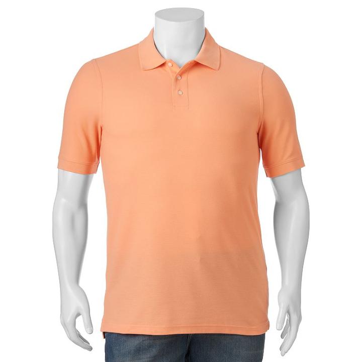 Big & Tall Croft & Barrow&reg; Classic-fit Pique Polo, Men's, Size: Xl Tall, Brt Orange