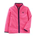 Girls 4-12 Oshkosh B'gosh Microfleece Zip Jacket, Size: 4, Pink