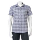 Men's Apt. 9&reg; Slim-fit Patterned Stretch Button-down Shirt, Size: Med Slim, Light Grey