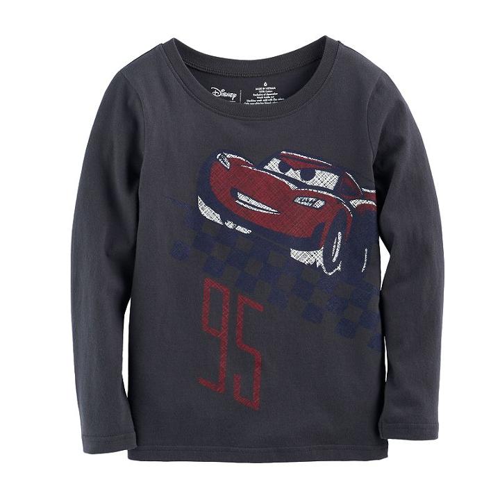 Disney / Pixar Cars 3 Boys 4-10 Lightning Mcqueen Softest Graphic Tee By Jumping Beans&reg;, Boy's, Size: 5, Dark Grey