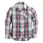 Girls 7-16 Mudd&reg; Lace Back Yoke Plaid Button-down Shirt, Size: 7-8, Black