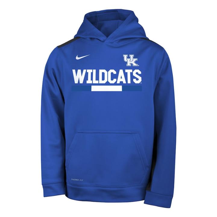Boys 8-20 Nike Kentucky Wildcats Therma-fit Hoodie, Size: M 10-12, Blue