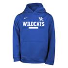 Boys 8-20 Nike Kentucky Wildcats Therma-fit Hoodie, Size: M 10-12, Blue