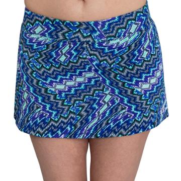 Women's Dolfin Printed Swim Skirt, Size: Large, Multi Kaleido Blue
