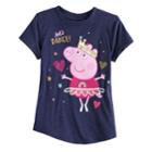 Girls 4-10 Jumping Beans&reg; Peppa Pig Let's Dance Tee, Size: 5, Blue (navy)