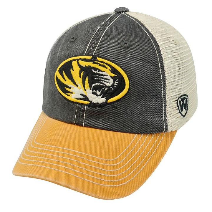 Adult Top Of The World Missouri Tigers Offroad Cap, Men's, Black