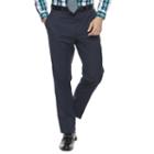 Men's Apt. 9&reg; Premier Flex Slim-fit Flat-front Black Suit Pants, Size: 30x32, Blue (navy)