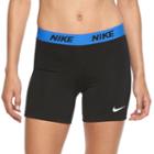 Women's Nike Cool Victory Base Layer Workout Shorts, Size: Large, Grey (charcoal)