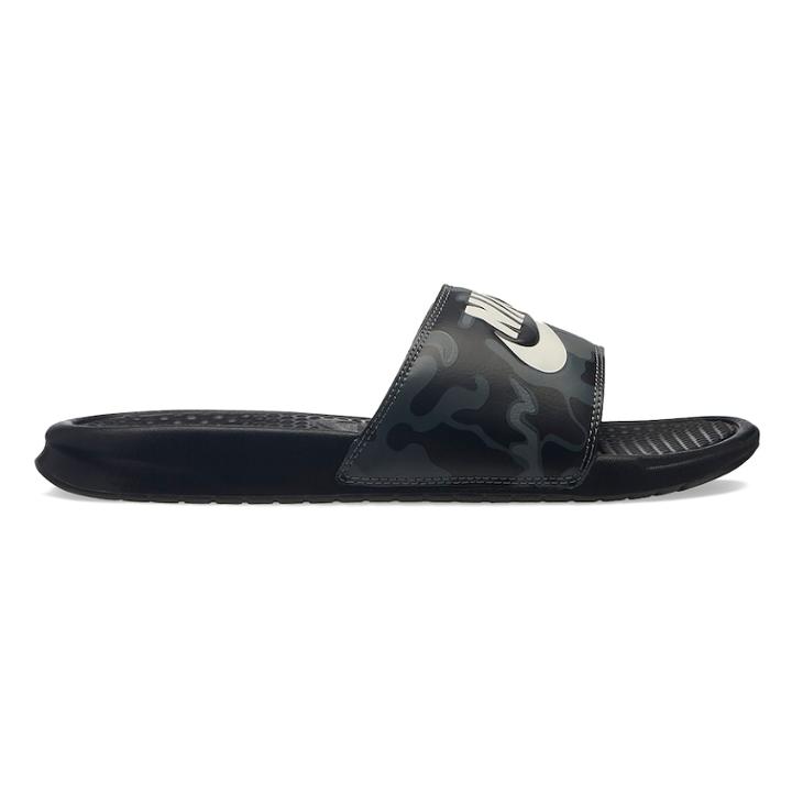 Nike Benassi Jdi Print Men's Slide Sandals, Size: 7, Grey (charcoal)