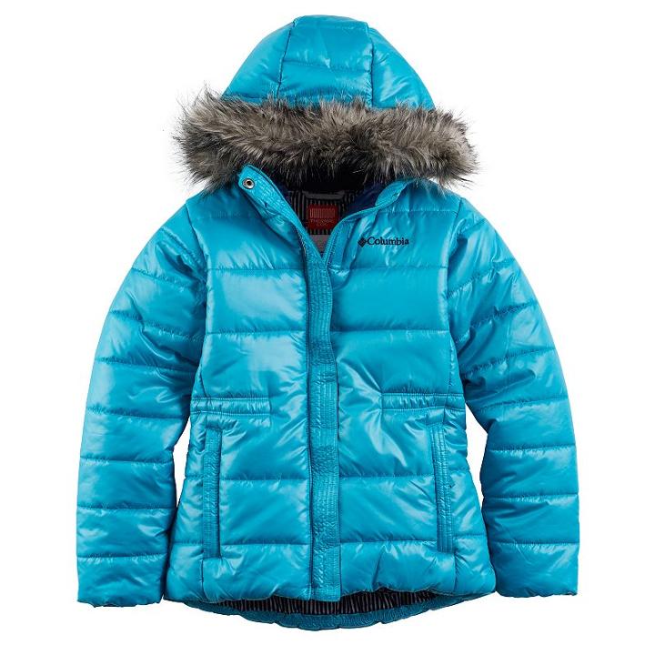 Girls 4-18 Columbia Thermal Coil Winter Chills Midweight Jacket, Size: Large, Yellow Oth