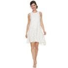 Women's Zac And Rachel Sleeveless Daisy Floral Lace Dress, Size: Xl, White Oth