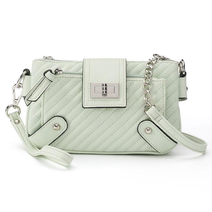 Candie's® Brooke Quilted Crossbody Bag, Women's, Green