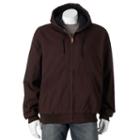 Men's Victory Rugged Wear Hooded Jacket, Size: Large, Brown