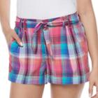 Juniors' So&reg; High-rise Shortie Shorts, Teens, Size: Medium, Pink Other