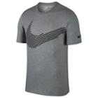 Men's Nike Drifit Swoosh Tee, Size: Large, Grey